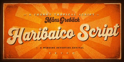 Haribaico Script Font Poster 1