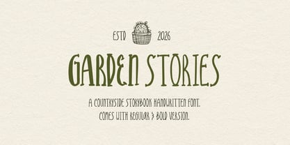 Garden Stories Font Poster 1