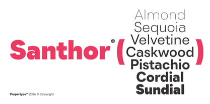 Santhor Font Poster 4