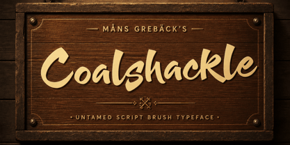 Coalshackle Font Poster 2