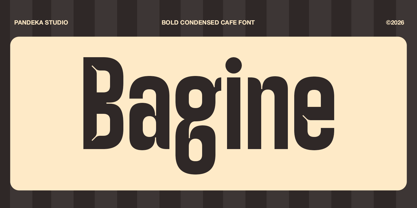 Bagine Font Poster 1