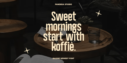 Bagine Font Poster 3