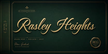Rasley Heights Font Poster 1