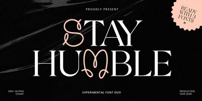 Stay Humble Font Poster 1