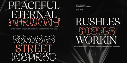 Stay Humble Font Poster 3