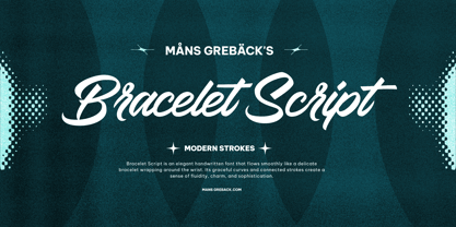 Bracelet Script Font Poster 1