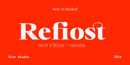 Refiost Font Poster 1