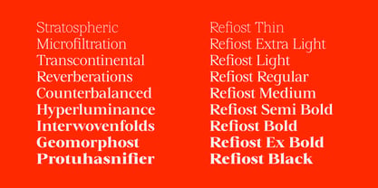 Refiost Font Poster 3
