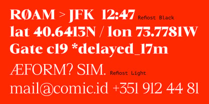Refiost Font Poster 7