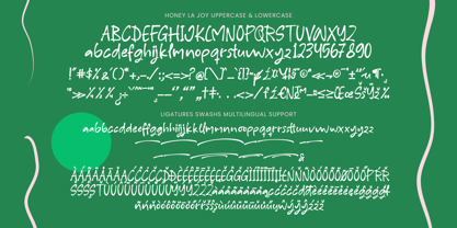 Honey La Joy Font Poster 10