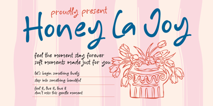 Honey La Joy Font Poster 1
