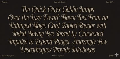 Ferdinos Font Poster 2