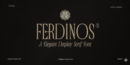 Ferdinos Font Poster 1