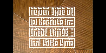 Kufication Root Font Poster 4