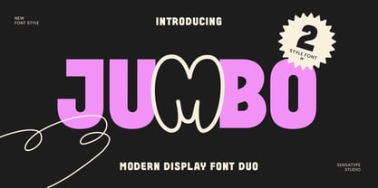 Jumbo Font Poster 1