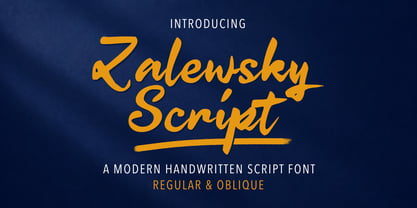 Zalewsky Script Font Poster 1