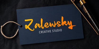 Zalewsky Script Font Poster 4