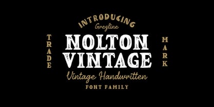 Nolton Vintage Font Poster 1