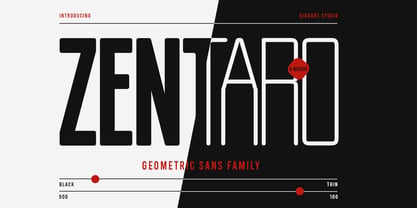 Zentaro Font Poster 1