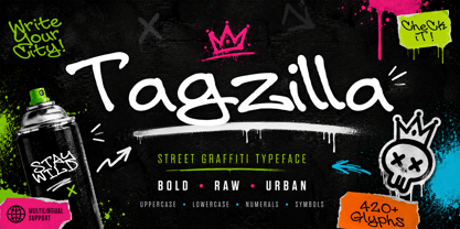 Tagzilla Font Poster 1