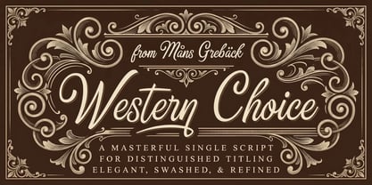 Western Choice Font Poster 1