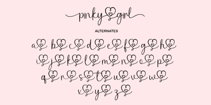 Pinky girl Font Poster 4