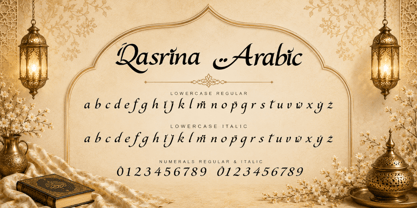 Qasrina Arabic Font Poster 8