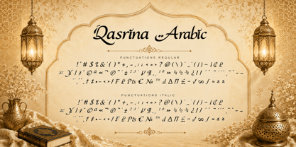 Qasrina Arabic Font Poster 9