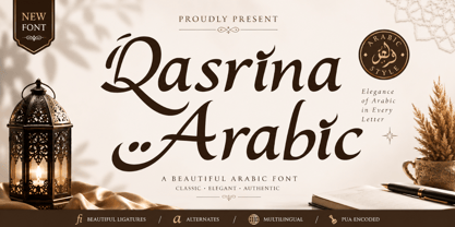 Qasrina Arabic Font Poster 1