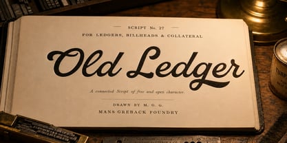 Old Ledger Font Poster 1