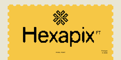 FT Hexapix Font Poster 1