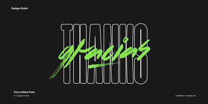 Flows Brush Font Poster 15