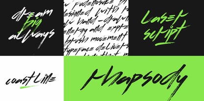 Flows Brush Font Poster 12
