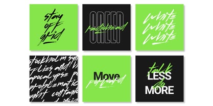 Flows Brush Font Poster 4