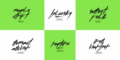 Flows Brush Font Poster 9