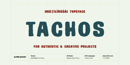Tachos Font Poster 1