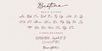 Beatina Font Poster 9