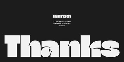 Inktera Font Poster 12