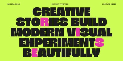Inktera Font Poster 3