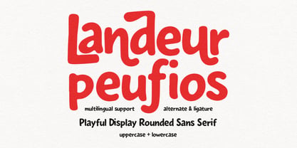 MC Landeur Peufios Font Poster 1