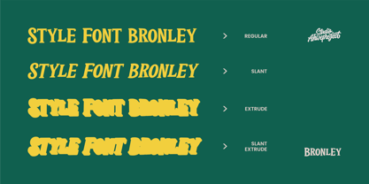 Bronley Font Poster 3