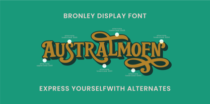 Bronley Font Poster 6