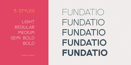 Fundatio Font Poster 3