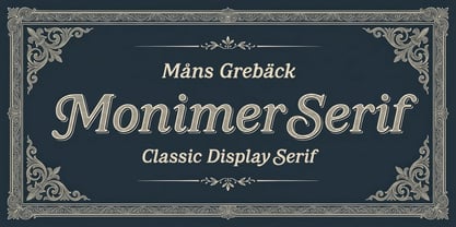 Monimer Serif Font Poster 1