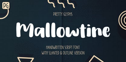 PG Mallowtine Font Poster 1