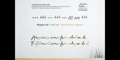 Angelina Malika Font Poster 12