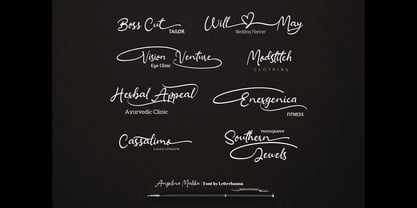 Angelina Malika Font Poster 10
