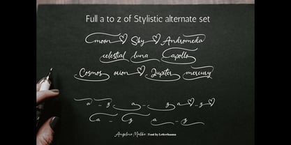 Angelina Malika Font Poster 4