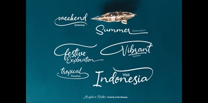 Angelina Malika Font Poster 7