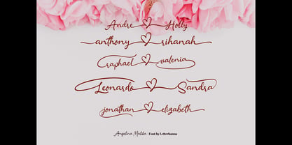 Angelina Malika Font Poster 8